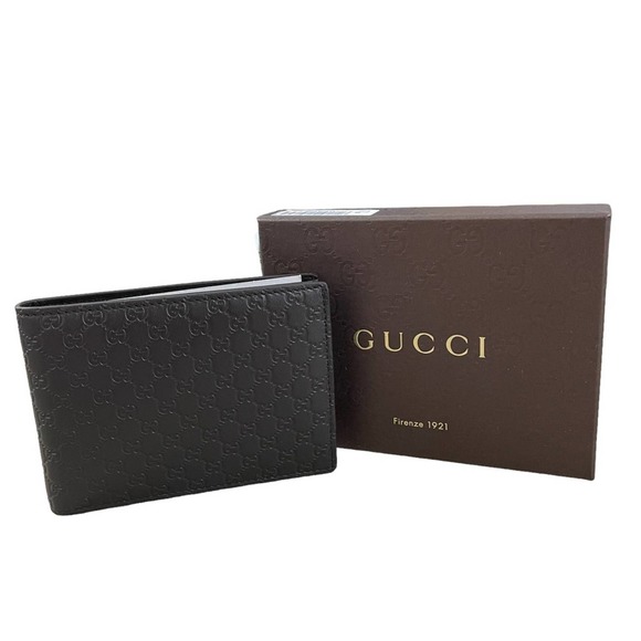 NEW Gucci MicroGuccissima Bifold Wallet Moro Brown MEN - Picture 1 of 11